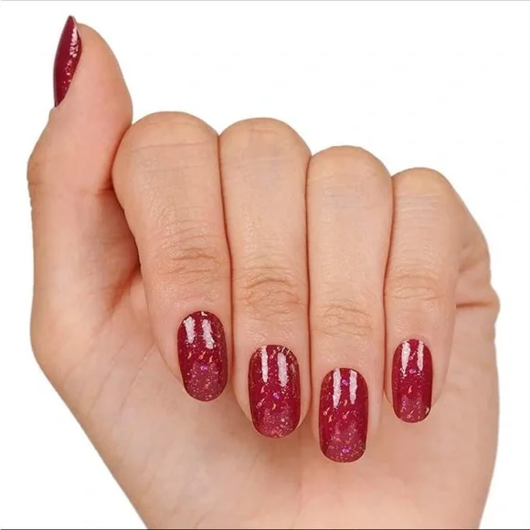 *Retired* Color Street: All Fired Up Red Orange Gold Glitter Fall Christmas - Picture 13 of 16